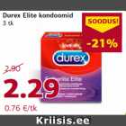 Allahindlus - Durex Elite kondoomid
3 tk