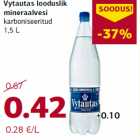 Allahindlus - Vytautas looduslik
mineraalvesi
karboniseeritud
1,5 L