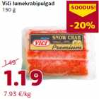 Allahindlus - Viči lumekrabipulgad
150 g