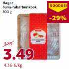 Allahindlus - Hagar
õuna-rabarberikook
800 g