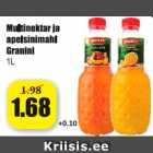 Allahindlus - Multinektar ja apelsinimahl Granini 1 l