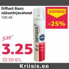 Allahindlus - Diffusil Basic
sääsetõrjevahend
100 ml