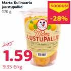 Allahindlus - Marta Kulinaaria
juustupallid
170 g