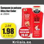 Allahindlus - Šampoon ja palsam
Gliss Kur Color
al. 200ml
