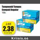 Allahindlus - Tampoonid Tampax
Compak Regular
16tk
