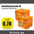 Allahindlus - Salvrätikud Zewa Kids 3D