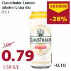 Allahindlus - Clausthaler Lemon
alkoholivaba õlu
0,5 L