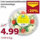 Allahindlus - Usin kuumsuitsulõhesalat
vutimunadega
500 g