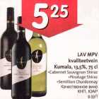 Allahindlus - LAV MPV kvaliteetvein Kumala, 13,5%,75сl .Cabernet Sauvignon Shiraz .Pinotage Shiraz .Semillion Shаrdоnnау 