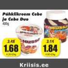 Allahindlus - Pähklikreem Cebe
ja Cebe Duo
400g