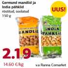 Allahindlus - Germund mandlid ja
India pähklid