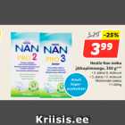 Allahindlus - Nestle Nan imiku
jätkupiimasegu, 350 g*** 