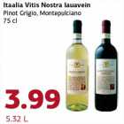 Allahindlus - Itaalia Vitis Nostra lauavein Pinot Grigio, Montepulciano 75 cl