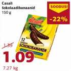 Allahindlus - Casali šokolaadibanaanid 150 g