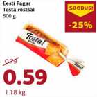 Allahindlus - Eesti Pagar Tosta röstsai 500 g