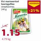 Allahindlus - Vici marineeritud heeringafilee sinepikastmes 240 g