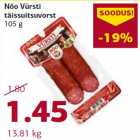 Allahindlus - Nõo Vürsti täissuitsuvorst 105 g