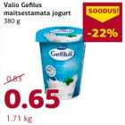 Allahindlus - Valio Gefilus maitsestamata jogurt 380 g