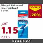 Allahindlus - Gillette2 ühekordsed
raseerimisterad