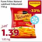 Allahindlus - Farm Frites Natural
sakilised friikartulid
750 g