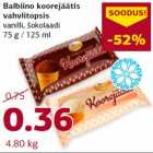 Allahindlus - Balbiino koorejäätis
vahvlitopsis