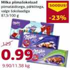 Allahindlus - Milka piimašokolaad