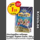 Allahindlus - Heeringafilee rollmops kurgiga, Kapten Grant, 250 g