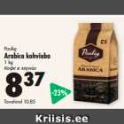 Allahindlus - Paulig
Arabica kohviuba
1 kg