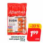 Jahutatud Surimi
sushi pulgad, 500 g