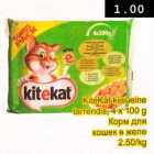 Allahindlus - Kite Kat kiisueine tarrendis, 4 ü 100 g