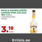 Allahindlus - POOLA KOORELIKÖÖR
CANARI PINA COLADA
16% 0,35 L