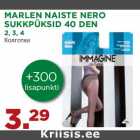 Allahindlus - MARLEN NAISTE NERO
SUKKPÜKSID 40 DEN