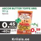 Allahindlus - ARCOR BUTTER TOFFE IIRIS
90 g