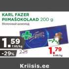 Allahindlus - KARL FAZER
PIIMAŠOKOLAAD 200 g