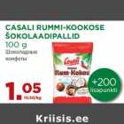 Allahindlus - CASALI RUMMI-KOOKOSE
ŠOKOLAADIPALLID
100 g