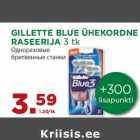 Allahindlus - GILLETTE BLUE ÜHEKORDNE
RASEERIJA 3 tk