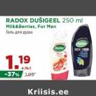 Allahindlus - RADOX DUŠIGEEL 250 ml