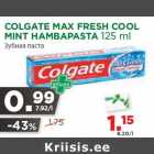 Allahindlus - COLGATE MAX FRESH COOL
MINT HAMBAPASTA 125 ml