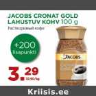 Allahindlus - JACOBS CRONAT GOLD
LAHUSTUV KOHV 100 g