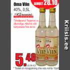 Allahindlus - Oma Viin
40% 0,5L
