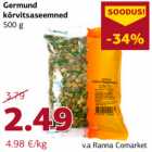 Allahindlus - Germund
kõrvitsaseemned
500 g