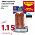 Allahindlus - Oskar Pepperoni
täissuitsuvorst