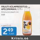 FRUUTI KÜLMPRESSITUD APELSINIMAHL 0,75 L