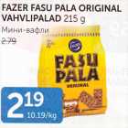 Allahindlus - FAZER FASU PALA ORIGINAL VAHVLIPALAD 215 G