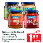 Konserveeritud supid
Salvest, 530 g

