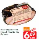 Allahindlus - Maasuitsu fileesink
Maks & Moorits, 1 kg
