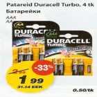 Allahindlus - Patareid Duracell Turbo