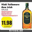 Allahindlus - Viski Tullamore
Dew Irish
43%, 0,5L