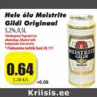 Hele õlu Meistrite
Gildi Originaal
5,2%, 0,5L