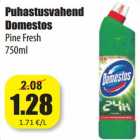 Allahindlus - Puhastusvahend
Domestos
Pine Fresh
750ml